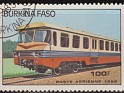 Burkina Faso - 1985 - Locomotives - 100 F - Multicolor - Locomotives, Diesel - Scott 735 - Tren Diesel Railcar - 0